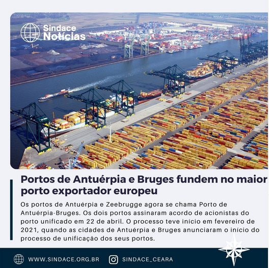 Portos de Antuérpia e Bruges fundem no maior porto exportador europeu